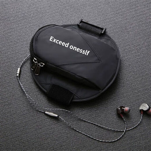 Running mobile phone arm bag, sports mobile phone arm bag, personalized large-capacity leisure fitness cycling arm wrist bag, dark blue, reflective warning/breathable and waterproof