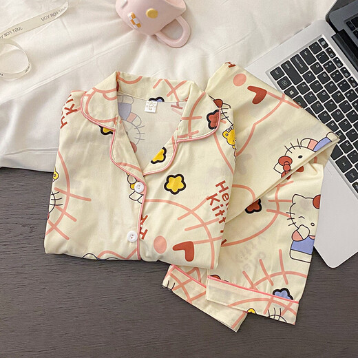 
Cartoon cartoon children's pajamas long-sleeved autumn princess style 2025 new girl sweet spring and autumn home clothes 3524# double long [long sleeves + trousers] 140 [16 sizes] 135-145CM 55-68Jin[Jin equals 0.5 kg]