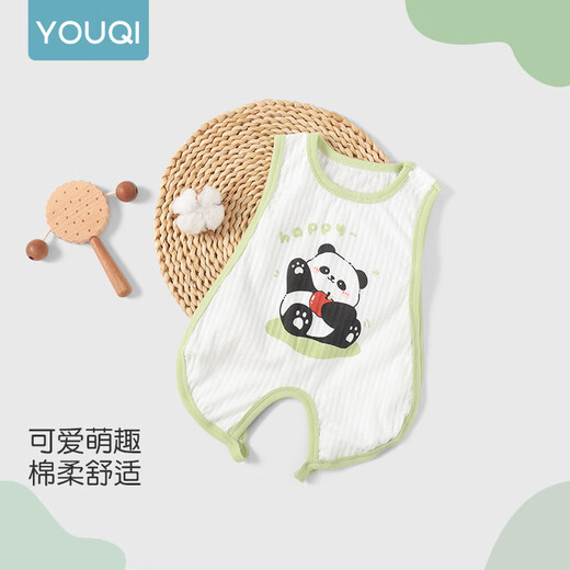 Youqi baby sommer ärmellose Seite öffne hohlpipa jacke sommer dünne style jungen und girl baby jungenude super süße weste halo kleider kleiner panda 73cm