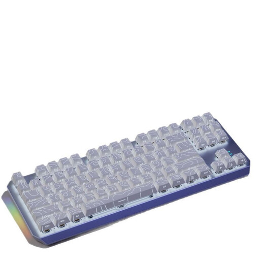 前行者 EWEADN870等高线03.0有线/三模机械侧刻蓝牙电竞办公游戏键盘 白色等高线pro3.0【87键-白光】有线+鼠标