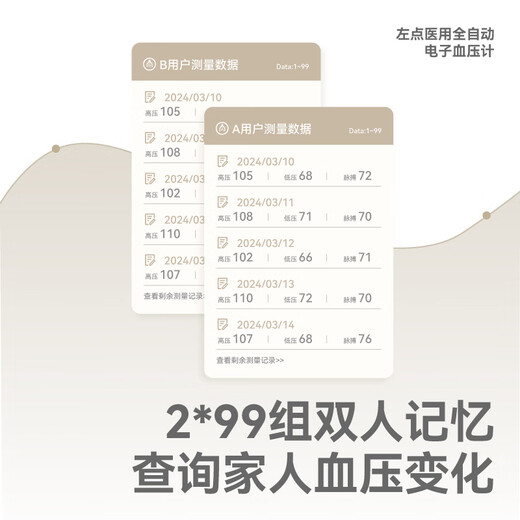 音听诊法电子血压计医用臂筒式全自动家用693L 示波法臂筒式充电使用