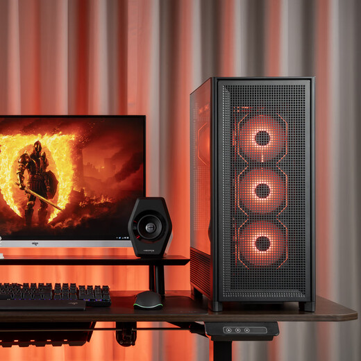 Patriot Fuyao Baili boîtier d'ordinateur de bureau ATX grande carte 360 ​​refroidissement par maille refroidie à l'eau boîtier hôte de bureau de jeu e-sports Fuyao Baili noir/3 ventilateurs pré-installés