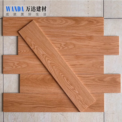150x800客餐厅卧室阳台仿木纹地砖北欧室内外防滑地砖仿古砖瓷砖 15832升级款 150x800
