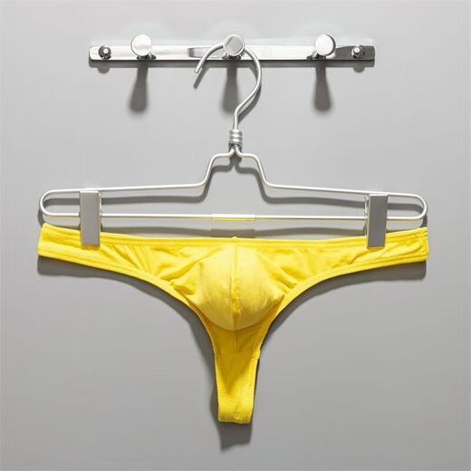 
New thong men's pseudo-girl men's tight thong low waist sexy cotton three-point stretch white M