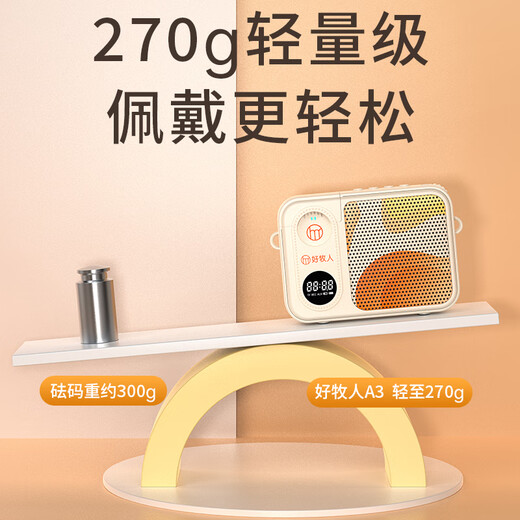 Good Shepherd Wireless Lavalier Microphone Little Bee Amplifier Teacher's Dedicated Class Teaching Guide Outdoor Explanation Portable Bluetooth Speaker Small Speaker Large Volume Long Battery Life One to Two