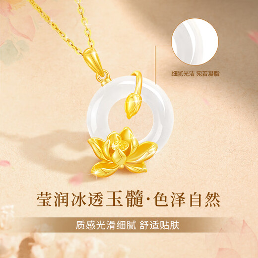 ALLOVE lotus silver necklace women's pendant jewelry girls' birthday gifts for girlfriends, wives, mothers, ladies, light luxury and high-end