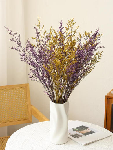 Lover's grass dried flower bouquet living room decoration aromatherapy Yunnan natural air-dried high-end real flowers dried flowers immortalized flowers immortal 6 colors mixed lover's grass 1 bouquet 55-60cm