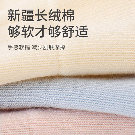 Nanlu Boneless Newborn Socks Autumn and Winter Wide Mouth Anti-Strangle Baby Socks 6-12 Months Cute Medium Tube Baby Socks 2 Pairs (Yellow/Blue) 0-6 Months (XS)