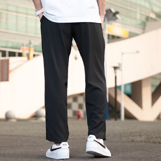 Nike (Nike) offizielle Hosen Männerhose 2025 Frühling Neue Sporthose Fitness-Training loser atmungsaktiver Herrengarderobe DM6627-010/Schwarz gewebt 30 s 165 Vorschlag 110-1jin [Jin gleich 0,5 kg]