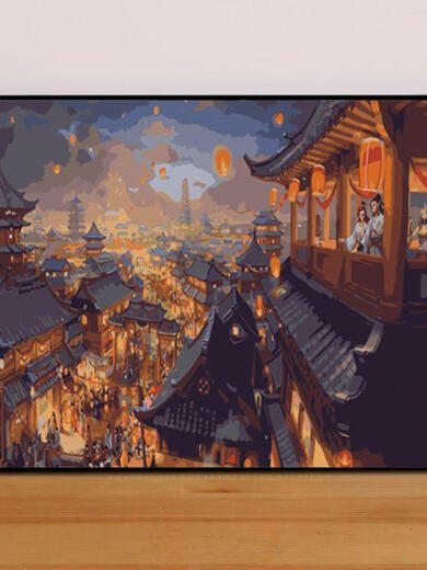 Sweet Miaomiao High-Difficulty Piano Family Digital Oil Painting DIY PEINTURE-PEINTURE FILLE PEINTURE LUMIRES First dans le salon Décoration Peinture ZL693 Villa de loi