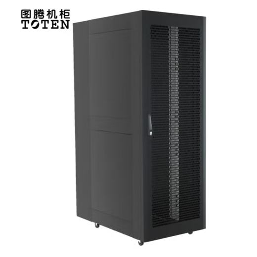 TOTEN PF.6242 network cabinet, data room cabinet, 19-inch standard cabinet, front single opening and rear double opening mesh door, built-in side door