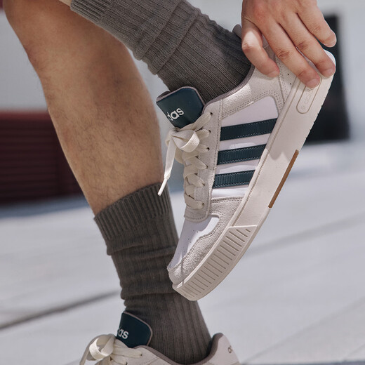 Adidas small sawtooth D-PAD CLASSIC American high-style basketball style sneakers for men and women Adidas white/relic blue/brown 42