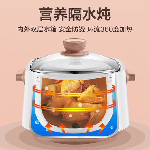 SUPOR electric stew pot, electric stew cup, household soup pot, stew pot, water-proof stew pot, special electric pot for soup, fully automatic ceramic soup cup DZ25YC828