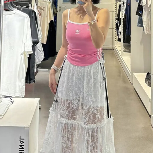 阿迪达斯 （adidas）三叶草夏季女子复古条纹可调节运动吊带背心 KE3887 KE3891 棕色KE3892（有胸垫） （） L