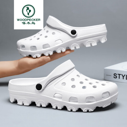 Marca de carpintería de alta mar primavera y verano 2025 Nuevas zapatillas 51 de tamaño grande, sandalias de punta, cordones, zapatos de jardín de gran tamaño, DYH9859 Blue oscuro 47