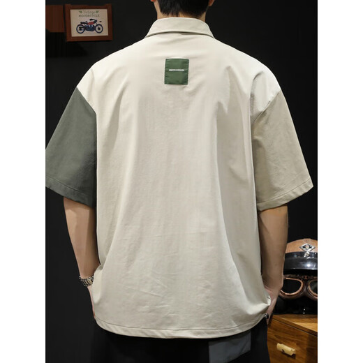 Jiujiu Wang Jiumu Wang Shirt à manches courtes pour hommes élastiques à séchage rapide élastique lointain extérieur de polie japonais Summer T-shirt masculin Z838 APRICOT M Convient pour 115-130Jin [Jin est égal à 0,5 kg]