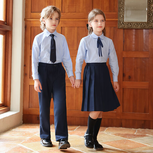 Yinuofang girls skirt mid-length pleated skirt spring and autumn children's graduation performance clothing group uniforms school uniforms