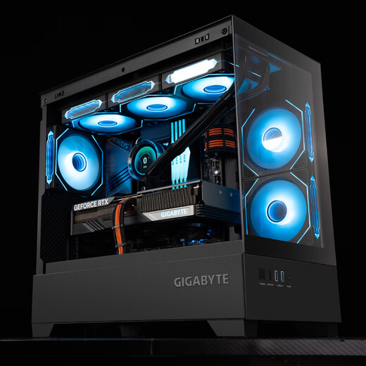 Gigabyte AMD Ryzen 7 9800X3D/RTX5080/5070Ti/RX9070XT e-sports game sea view room X870M family bucket desktop computer host thousand frames e-sports five R7 9800X3D丨9070XT Magic Eagle