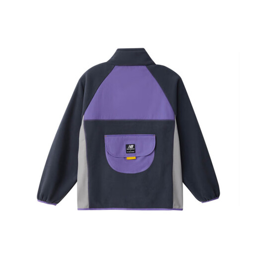 NEW BALANCE拼色拉链立领夹克外套 情侣款 黑色 黑色 2XL