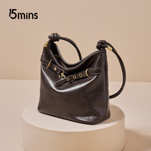 
15MINS bag women's 2025 autumn and winter bucket bag women's commuting large capacity single shoulder crossbody bag casual women's bag