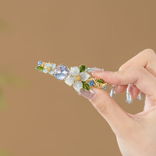 Chimera (CHIMERA) Starry Sky Flower Flower Half-tied Princess Head Spring Clip Hairpin Back of the Head Hair Accessory Girl Birthday Gift