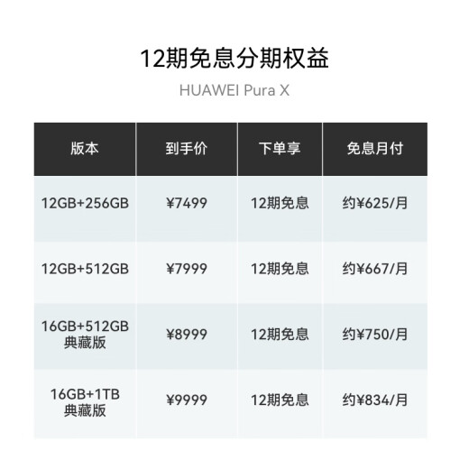 
HUAWEI Pura X Collector's Edition 16GB+512GB Zero Degree White 1610 Wide Screen Hongmeng Operating System 5 Red Maple Primary Color Image Folding Screen Mobile Huawei Smartphone