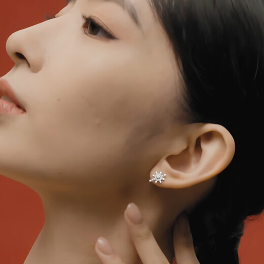 PANDORA Sparkling Wishing Star Earrings Silver Exquisite Birthday Gift for Girlfriend Multi-Color 293587C01 One Size