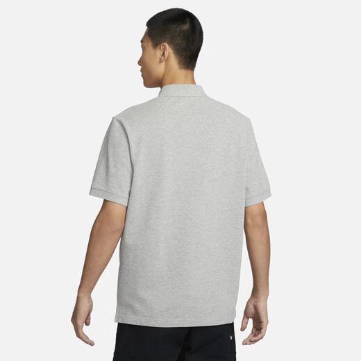 耐克（NIKE）官方男子POLOS短袖翻领T恤秋季纯棉休闲叠搭刺绣FN3895 063调色暗灰/白 2XL