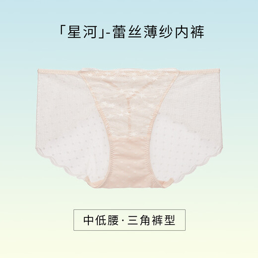 
Huagoer Blue Label Japanese Lace Mid-Low Waist Briefs Underwear Women WP3523 Mint Green 1 XL (170/100)