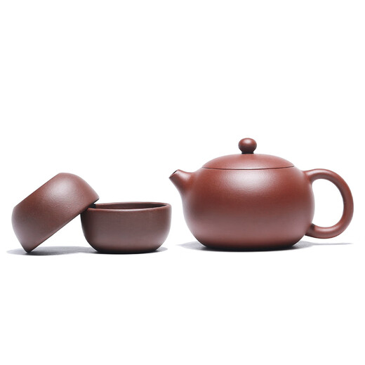 Centenary Liyong Yixing purple clay pot pure handmade original mineral purple clay Xishi pot Kung Fu tea set teapot one pot two cups set
