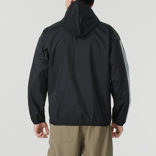 Adidas Jacket Official 2025 Autumn NUEVO entrenamiento al aire libre Jogging Fitness Sportswear Casual Loose Breatable Chaqueta IM7848/Negro/Fotos de espectáculo 10 S (175/88a)