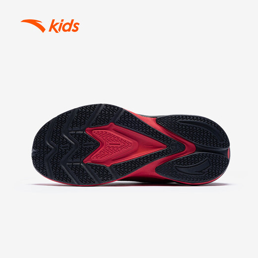 ANTA Children's Sports Shoes for Boys 2026 New Year Red Flame Running Shoes Knob Buckle Sports Shoes A12615564