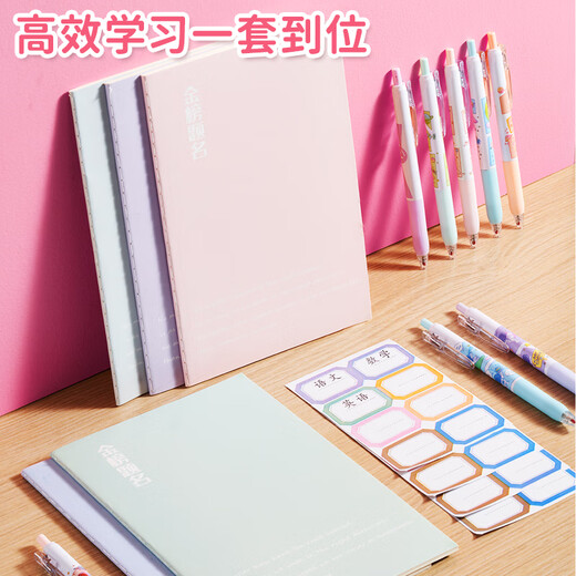 Xinge Children's Toys and School Supplies Pink Stationery Set Three-dimensional Handbook Gift Box 3-9 Grade Opening of School Gift Pack