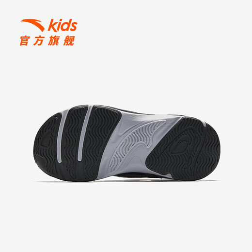 ANTA (ANTA) children's footwear for boys and girls, heavy core toe-toe outdoor series beach shoes, black/silver-1 33
