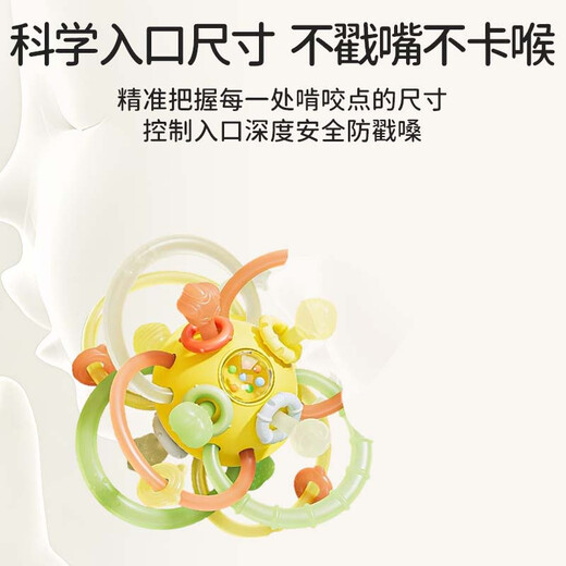 Paul's soothing teether oral 3-6 month baby Manhattan hand ball baby can chew teether rattle toy