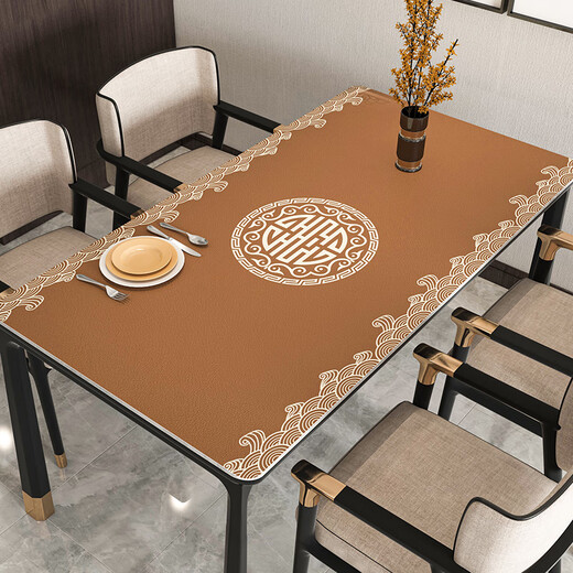 Yusirong Dining Table Mat à thé Tabinet Tabane lavable étanche à huile à l'huile Affectueuse Luxe Luxury Haut-Id Table basse de protection PACTE