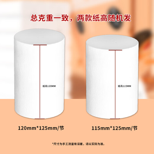 Shucola [exclusif au nouveau venu] papier de toilette en papier rouleau pour un usage domestique, papier à rouleau de tissu abordable sans noyau, 5 couches, 30 g / rouleau * 12 rouleaux, une fois mentionné [0,01 après le rouleau]