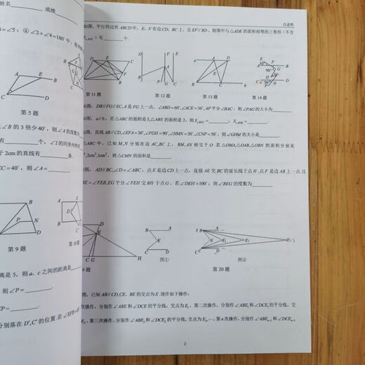 Shanghai Education Edition New Shanghai Huayu Middle School Junior High School Mathematics Zhou Shuang, Grade 678, Grade 678, Vidéo Explication, Parallel Class of Huitième Grade 1 Volume 8, Version électronique Réponse