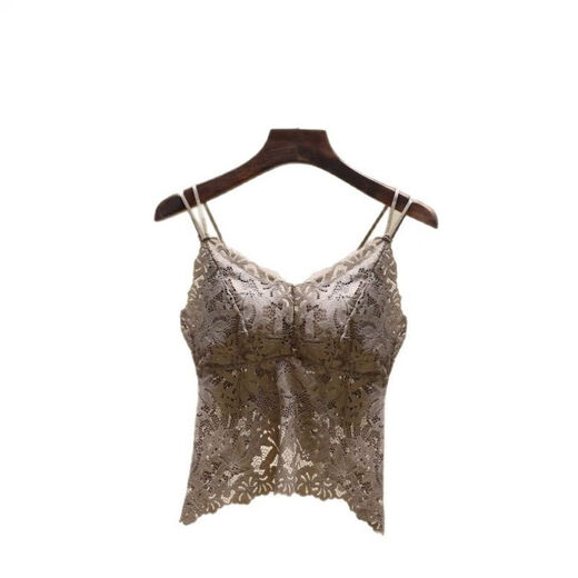 Lace Beautiful Back Tube Top Women's Sexy Wireless Breathable Bottoming Vest Wrapping Bra Wholesale Black M