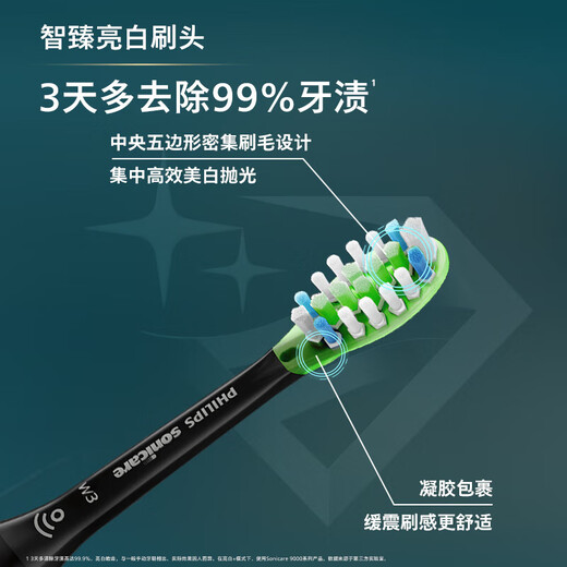 
Philips (PHILIPS) electric toothbrush diamond 9 series visual teeth cleaning magnetic levitation power micro-soaking water flow adult-dentist recommendation for boyfriend and girlfriend birthday gift HX9911 cherry blossom powder