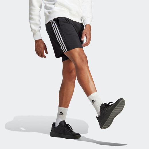 adidas schnell trocken bequemer Sportshorts Herren Sommer Adidas Offizielle Licht Sport IC1484 Schwarz/Weiß L.