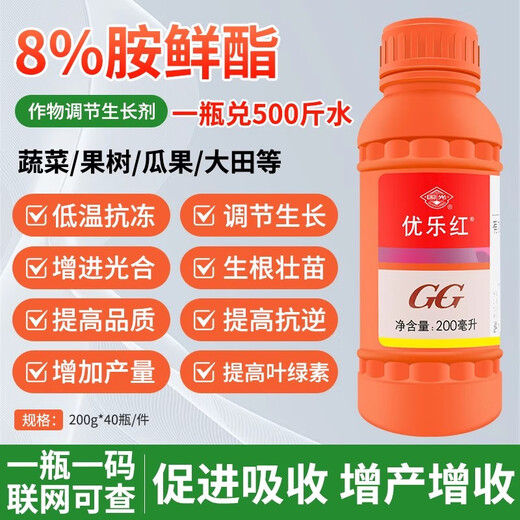 Guoguang Youlehong 8% corn and cabbage cytokinin-enhancing chlorophyll pesticide plant growth regulator 500ml (20 bottles 1 box)
