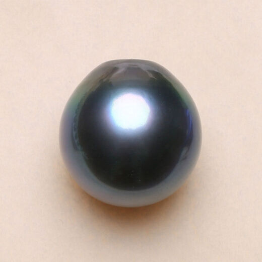 1113mm Natural Seawater Tahitian Black Pearl Paired with Water Drop Baroque Stud Earrings Pendant Malachite Green BFT BFT884