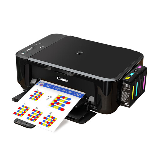 Canon 3680 color printer home small copy and scan all-in-one mobile phone wireless photo office ink tank Unpacked use does not support returns Package 4 Large ink tank + 8 bottles of ink 2540 + small white box Remote remote + mobile phone + computer learning office resources
