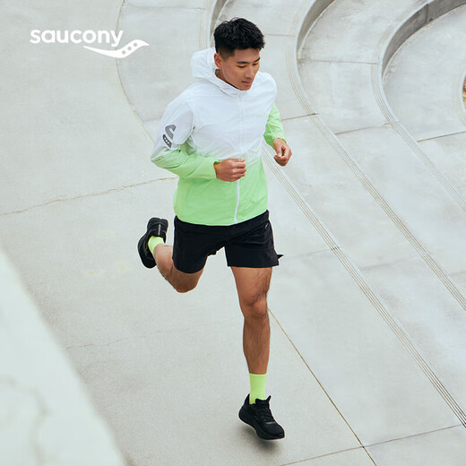 Saucony索康尼浪潮3缓震跑鞋男25年春季新款透气跑步鞋入门训练 黑 42