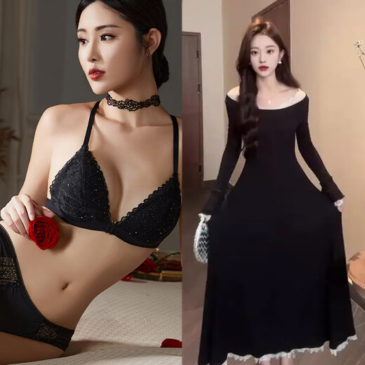 Victoria Palace French Front Buckle Bra Triangle Cup Lingie Lingie Комфортно и красиво летние летние большие большие сиськи маленький бюстгальтер + бюстгальтер + трусики m