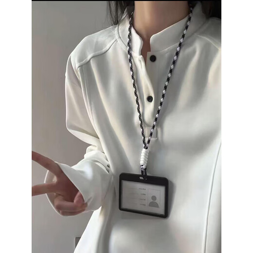 Katuchi American deconstructed polo henley collar sweatshirt for men in autumn design, right shoulder loose hooded long-sleeved T-shirt bottoming shirt white gray L