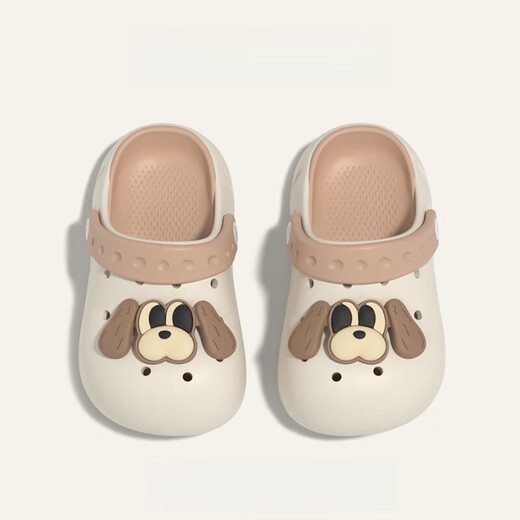 G.Duckids2025 Kleine gelbe Ente Sommer Eva Girls tragen Cartoon Leichte Höhlenschuhe für Kinder 1-3 Jahre alte Baby Beachschuhe Feste Farbe weiß kostenlos DIY 18 Größe/innere Länge 21 cm 210 geeignet für 33-34 Fuß