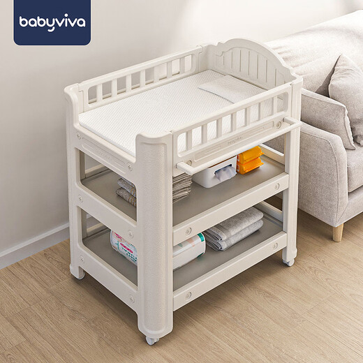 
babyviva diaper table baby care table baby diaper change diaper massage touch integrated multi-functional movable newborn crib cloth table assembly other frame structure