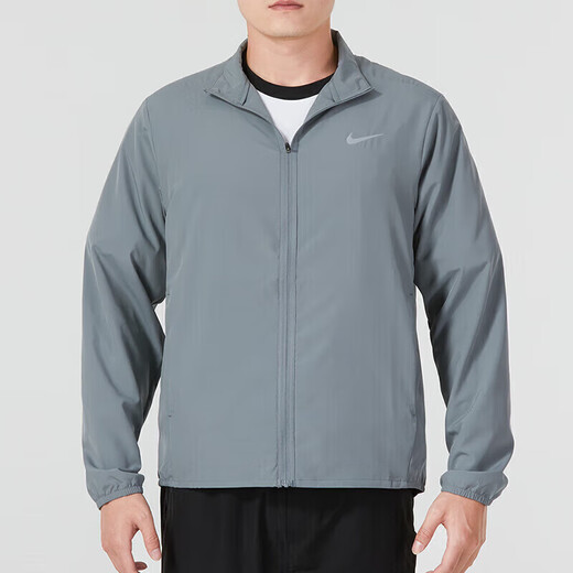 Nike (NIKE) veste de magasin officiel nouveaux vêtements de sport de course pour hommes tissés vêtements décontractés respirants veste à col montant à séchage rapide pour hommes FB7500-084-tissé mince M 170/88A/recommandé 120-130Jin Jin équivaut à 0,5 kg